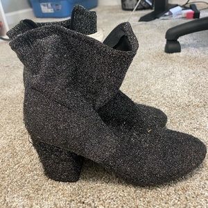Sparkly Black Boots